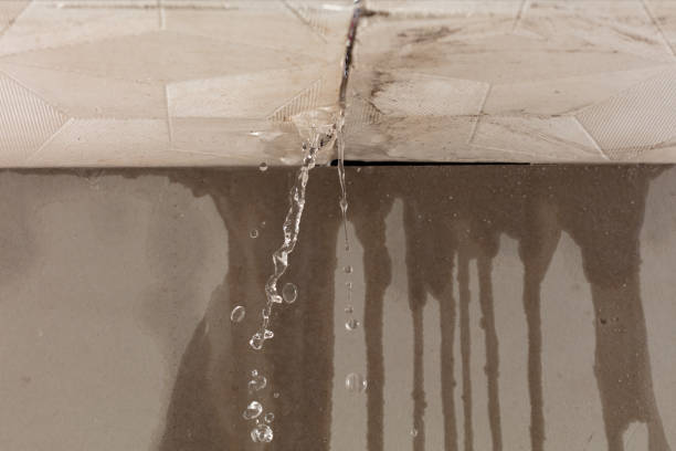 Professional Burst Pipe Cleanup technician working in North Stonington, CT